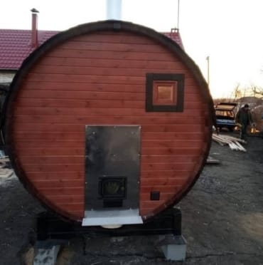 Монтаж бани-бочки №411 от 21.04.2021 в Протвино